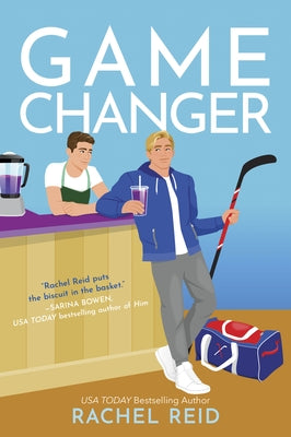 Paperback copy of Game Changer by Carina Press, showing the book cover with bold title and colorful design.
