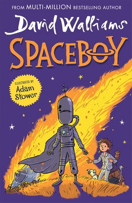 Paperback of Spaceboy by HarperCollins Children's Books, featuring a colorful cover with a space-themed illustration.