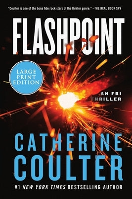 Paperback of "Flashpoint: An FBI Thriller" by William Morrow Large Print featuring the book cover with title and author details.