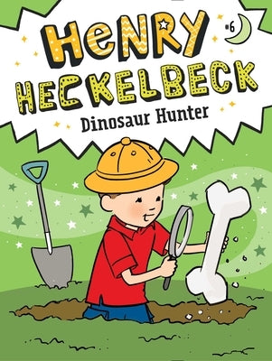 Paperback of Henry Heckelbeck Dinosaur Hunter by Little Simon featuring colorful dinosaur illustrations on the cover.