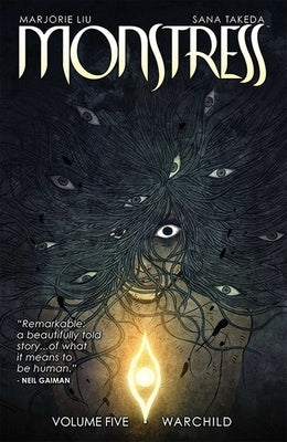 Paperback of Monstress Volume 5 comic book by Image Comics featuring detailed cover art with fantasy characters.