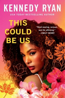 Open paperback of "This Could Be Us" by Forever, showing the book cover with a romantic design.