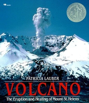 Paperback book titled "Volcano: The Eruption and Healing of Mount St. Helens" by Simon & Schuster Books for Young Readers.