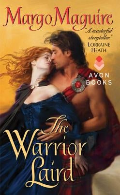 The Warrior Laird mass market paperback book by Avon Books showing a fantasy novel cover with warrior and medieval scene