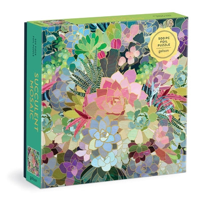 Succulent Mosaic 500 Piece Foil Puzzle Other Galison