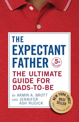 Paperback book titled "The Expectant Father" by Abbeville Press, showing the cover with a father and baby illustration.