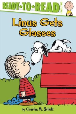 Paperback of Linus Gets Glasses, a Ready-To-Read Level 2 book by Simon Spotlight, featuring a colorful cover illustration.
