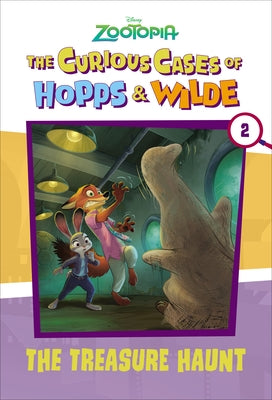 Paperback copy of "The Curious Cases of Hopps & Wilde #2: The Treasure Haunt" Disney Zootopia book by Random House.