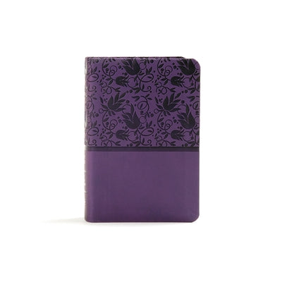 KJV Large Print Compact Reference Bible, Purple Leathertouch by Holman Bible Publishers