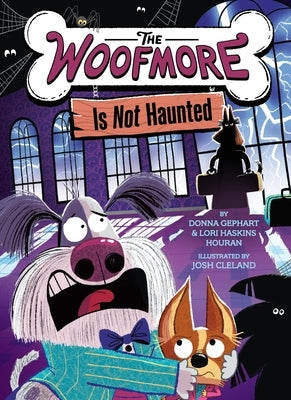 Paperback of The Woofmore Is Not Haunted by Harry N. Abrams showing the book cover with colorful illustrations.