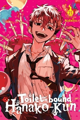 Paperback of Toilet-Bound Hanako-Kun, Vol. 21 manga by Yen Press featuring colorful cover art and Japanese manga characters.