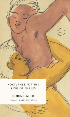 Paperback of Nocturnes for the King of Naples by McNally Editions, featuring a close-up of the book cover with artistic design.