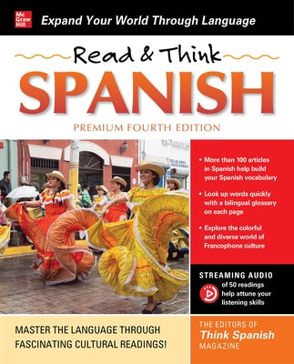 Paperback Read & Think Spanish Fourth Edition by McGraw-Hill Companies, featuring a cover with colorful Spanish language educational design.