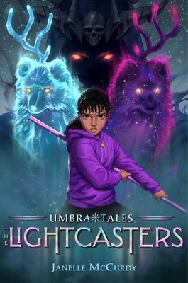 Paperback of The Lightcasters by Aladdin Paperbacks, featuring the book cover with colorful illustrations and title text.