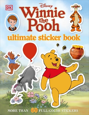 Paperback Winnie the Pooh sticker book by DK Publishing featuring colorful stickers and illustrations of Winnie the Pooh characters.