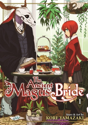 Paperback of The Ancient Magus' Bride Vol. 1 by Seven Seas, featuring the cover art with mystical and fantasy-themed illustrations.