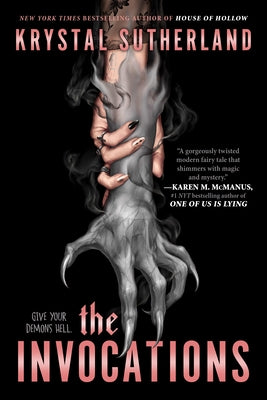 Paperback copy of The Invocations by Penguin Young Readers Group, featuring the book cover with dark, mystical artwork.