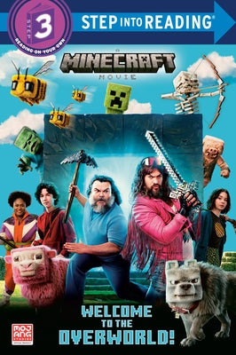 Paperback of "Welcome to the Overworld" Minecraft movie book by Random House Books for Young Readers, showing the front cover.