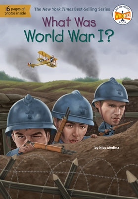 Paperback book titled "What Was World War I?" by Penguin Young Readers Group, showing the cover with historical imagery.