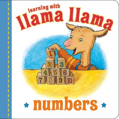 Llama Llama Numbers board book by Viking Books for Young Readers featuring colorful illustrations of Llama Llama learning numbers.