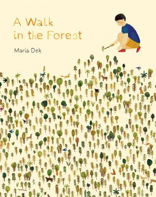 Paperback children’s picture book titled "A Walk in the Forest" by Princeton Architectural Press, featuring colorful forest scenes for ages 3-6.