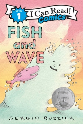 Paperback book titled "Fish and Wave" by Harperalley showing a colorful cover with an abstract fish and wave design.