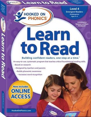 Hooked on Phonics Learn to Read - Level 4: Emergent Readers (Kindergarten Ages 4-6) by Hooked on Phonics