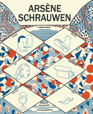 Paperback of Arsène Schrauwen comic book by Fantagraphics Books featuring colorful illustrated cover art.