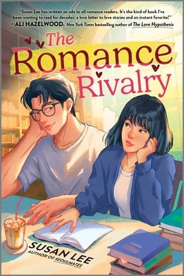 Paperback of The Romance Rivalry book by HarperCollins featuring a bookish college rom-com with enemies to lovers theme.
