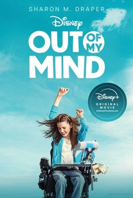 Paperback copy of "Out of My Mind" by Atheneum Books featuring the book cover with title and author text.
