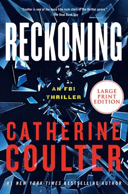 Paperback of Reckoning: An FBI Thriller by William Morrow Large Print, showing the book cover with title and author details.