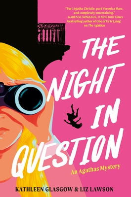 Paperback copy of "The Night in Question: An Agathas Mystery" by Ember, showing the book cover with title and author details.