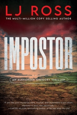Paperback of Impostor: An Alexander Gregory Thriller by Poisoned Pen Press, showing the book cover with title and author details.