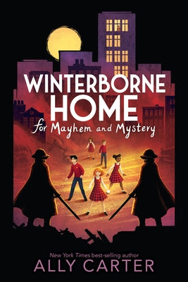 Paperback of Winterborne Home for Mayhem and Mystery by Clarion Books featuring a colorful cover with whimsical illustrations.