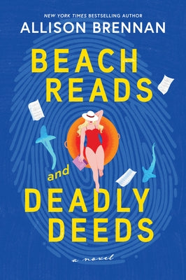Paperback of Beach Reads and Deadly Deeds by Hanover Square Press showing the book cover with beach-themed design.