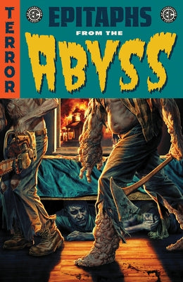 Paperback of EC Epitaphs from the Abyss Vol. 1 by Oni Press, featuring dark, illustrated cover art with eerie imagery.