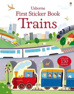 First Sticker Book Trains Paperback Usborne Books