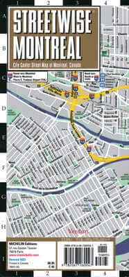 Streetwise Montreal Map: Laminated City Center Street Map of Montreal, Canada Folded Michelin Travel Publications