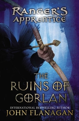 Paperback copy of "The Ruins of Gorlan" by Viking Books for Young Readers, showing the front cover with fantasy artwork.
