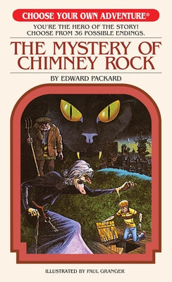Paperback book titled "The Mystery of Chimney Rock" from Choose Your Own Adventure with a colorful cover illustration.