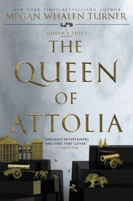 Paperback of The Queen of Attolia novel by Greenwillow Books, showing the front cover with title and artwork.