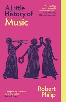 Paperback book titled "A Little History of Music" by Yale University Press, featuring a cover with musical notes and historical imagery.
