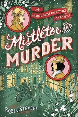 Paperback of Mistletoe and Murder by Simon & Schuster Books for Young Readers, featuring a festive holiday-themed cover design.