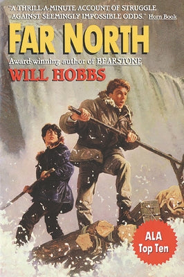 Paperback of Far North by HarperCollins, showing the book cover with Arctic-themed artwork and title text.