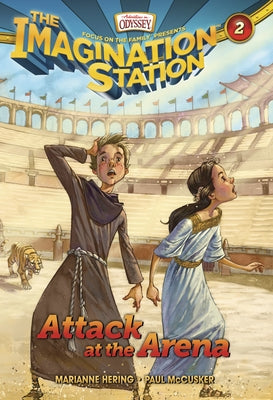 Paperback of Attack at the Arena by Focus on the Family Publishing, showing the book cover with title and artwork.