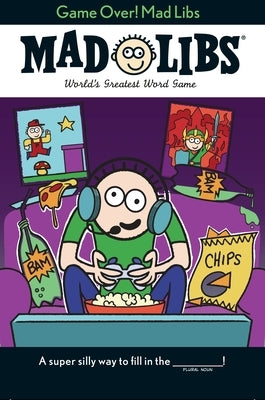 Paperback Mad Libs book titled "Game Over! World's Greatest Word Game" with colorful cover featuring game and word-themed illustrations.