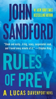 Mass market paperback of "Rules of Prey" by G.P. Putnam's Sons, showing the book cover with title and author details.