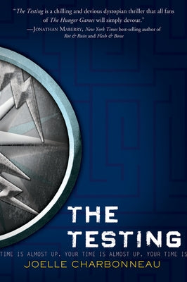 Paperback of "The Testing" by Clarion Books, showing the book cover with title and author text.