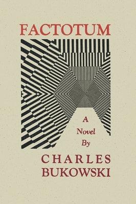 Paperback of Factotum by Ecco Press featuring a close-up shot of the book cover with bold typography and artistic design.