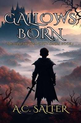 Paperback of Gallows Born: Epic Viking Fantasy book with a dark, detailed cover featuring Viking imagery and medieval artwork.